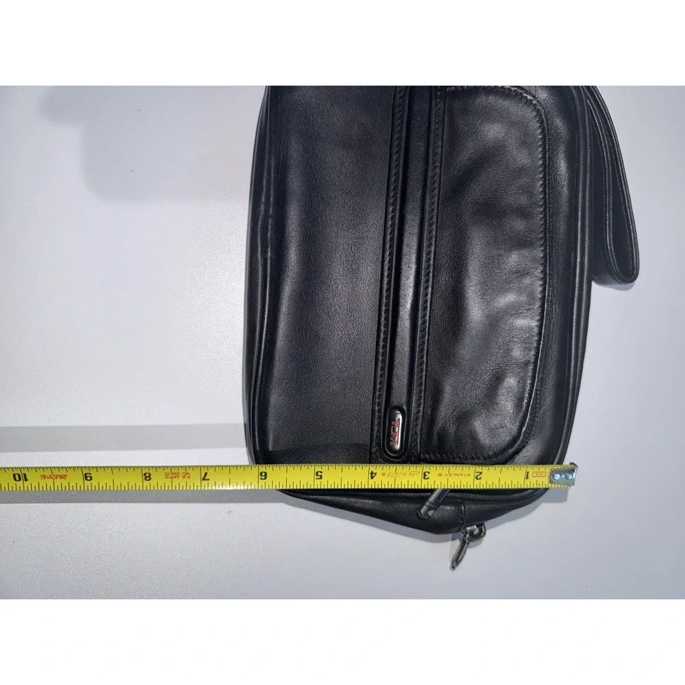 TUMI Clutch Bag Black Leather For Men Second Bag 92104D4 Business Clutch L